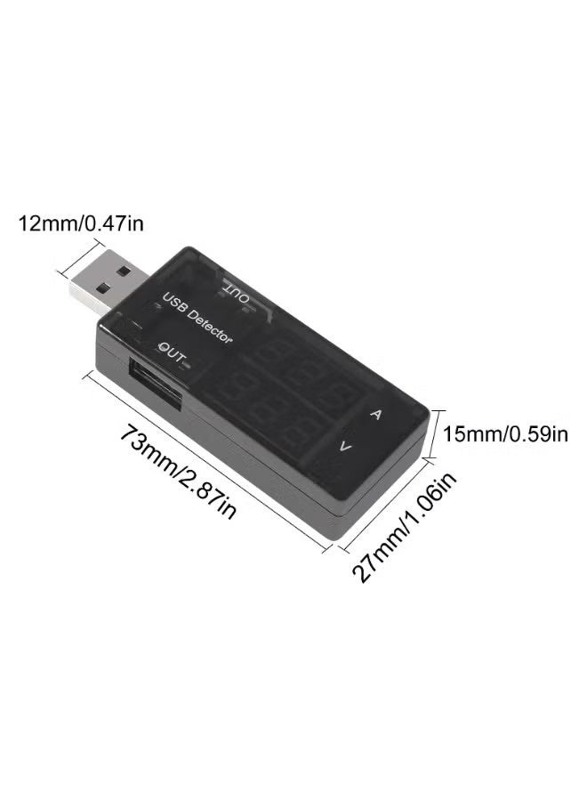 USB Tester, USB Power Meter, USB Current Meter, 3-9V 0-5A Voltage Tester Multimeter, Dual USB Current Voltage Charging Detector. - Image 2